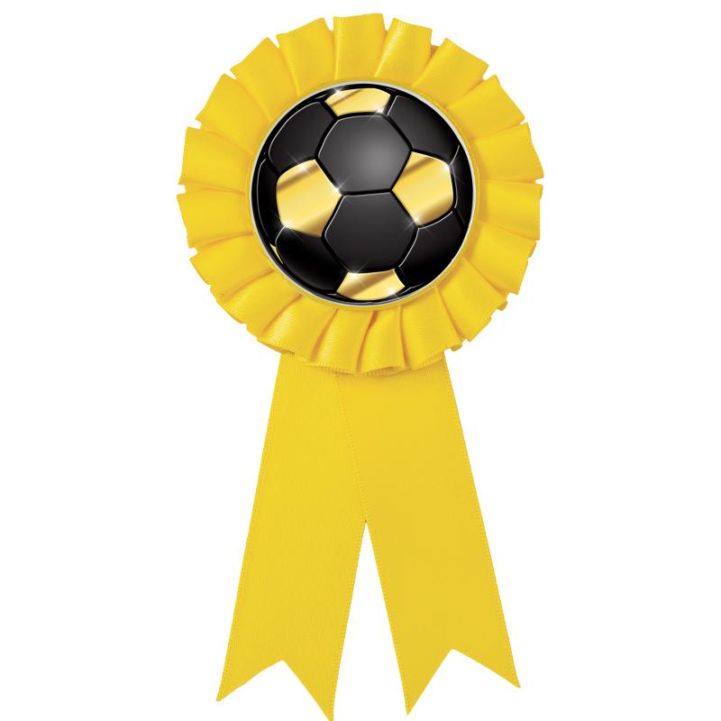 YELLOW MYLAR ROSETTES