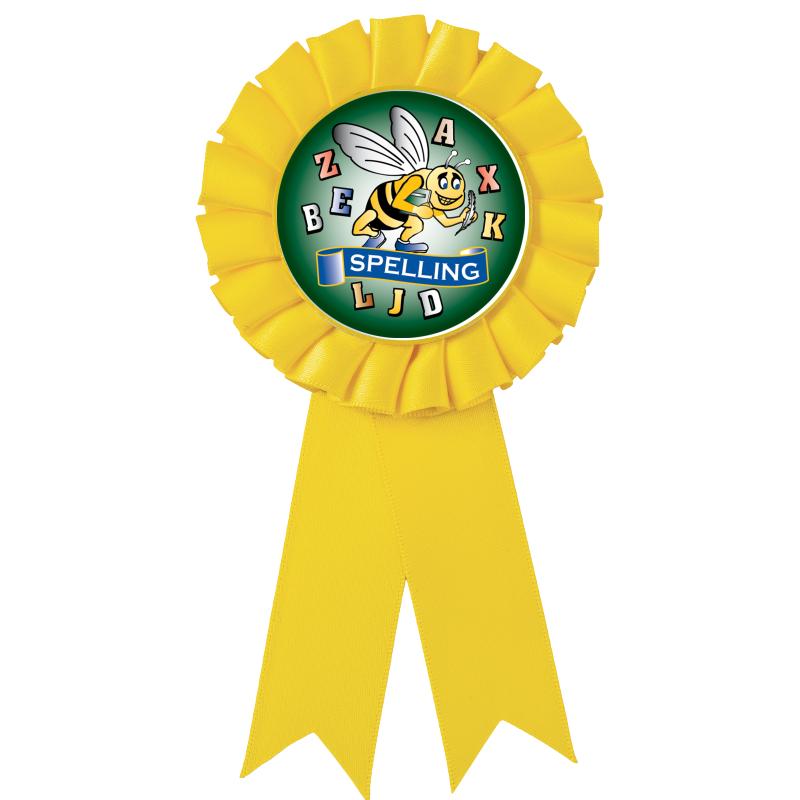 YELLOW MYLAR ROSETTES