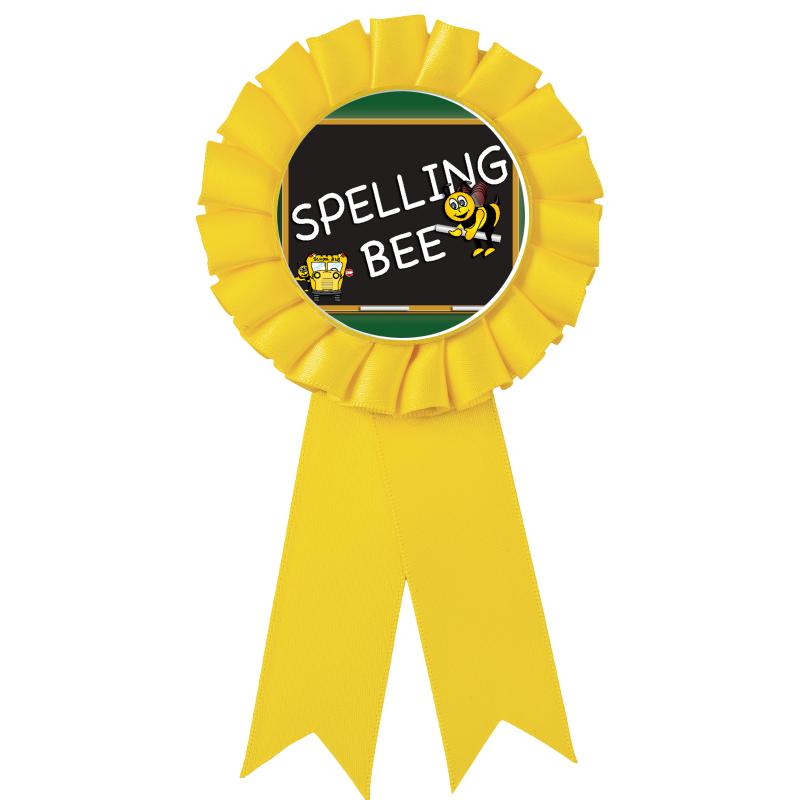 YELLOW MYLAR ROSETTES