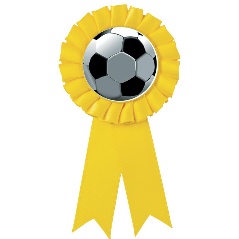 YELLOW MYLAR ROSETTES