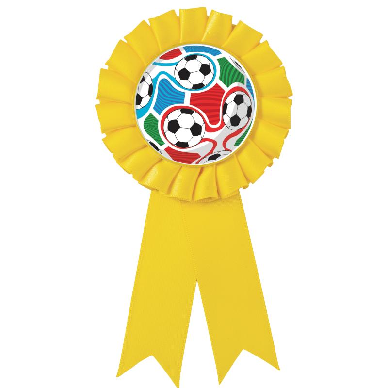 YELLOW MYLAR ROSETTES