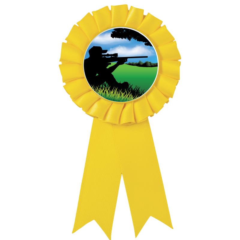 YELLOW MYLAR ROSETTES