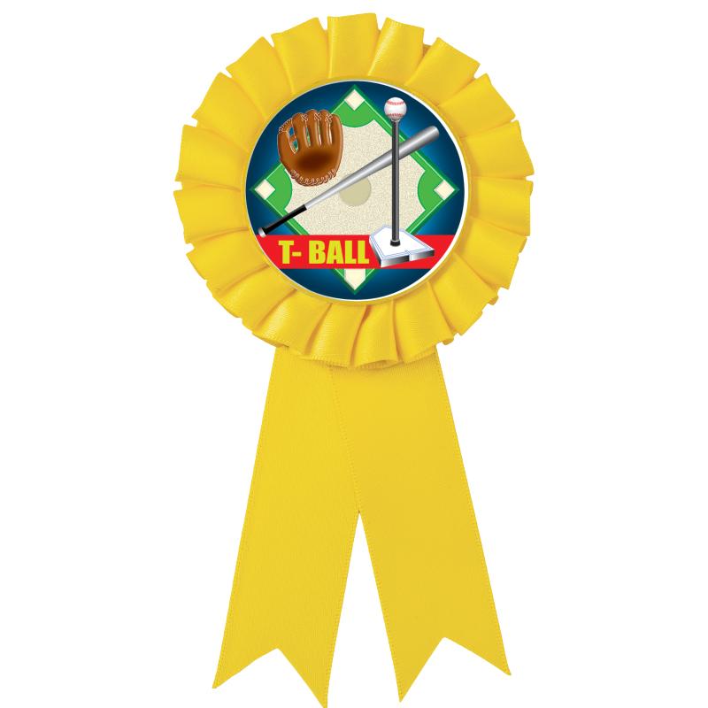 YELLOW MYLAR ROSETTES