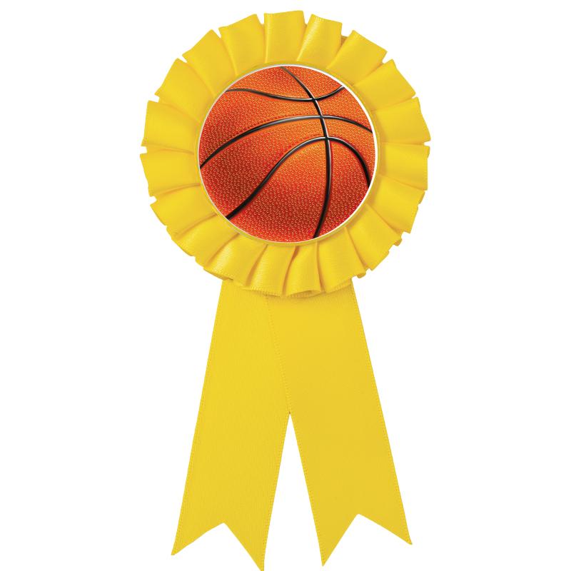 YELLOW MYLAR ROSETTES