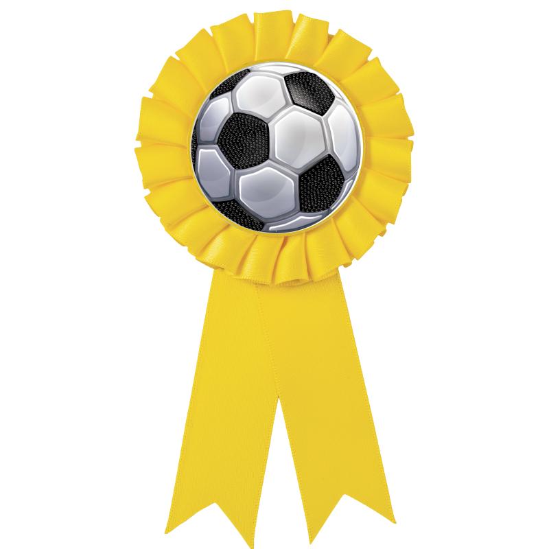 YELLOW MYLAR ROSETTES