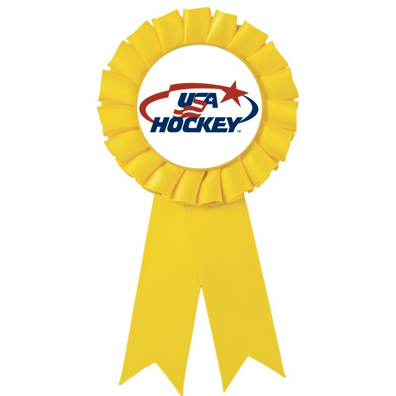 YELLOW MYLAR ROSETTES