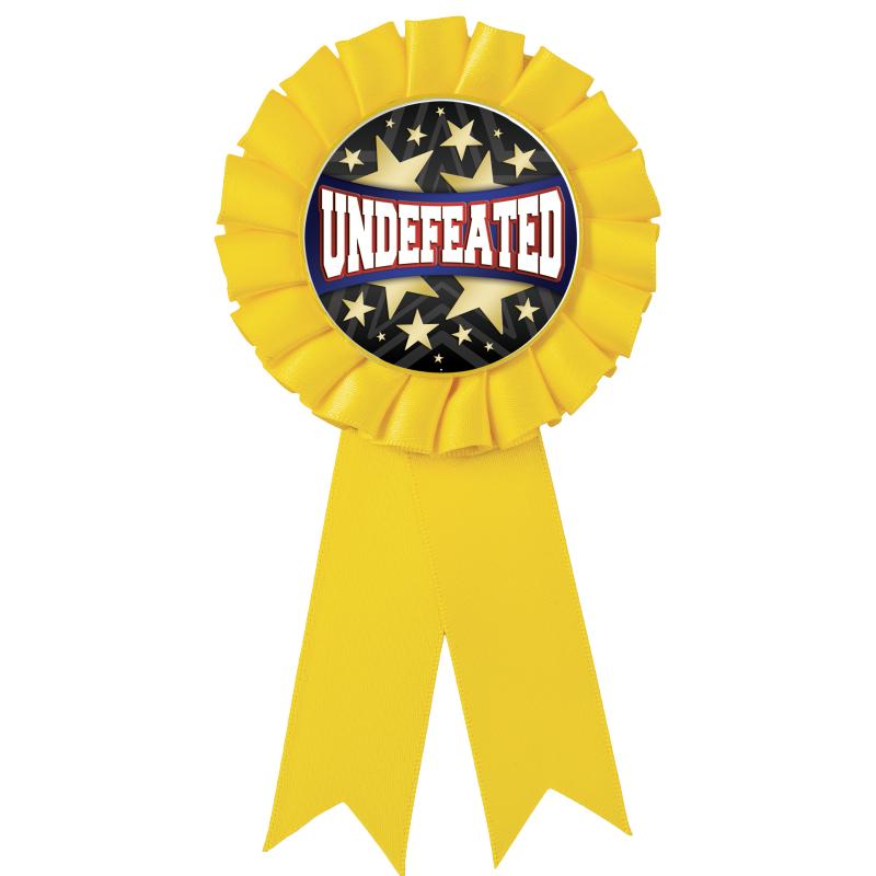 YELLOW MYLAR ROSETTES