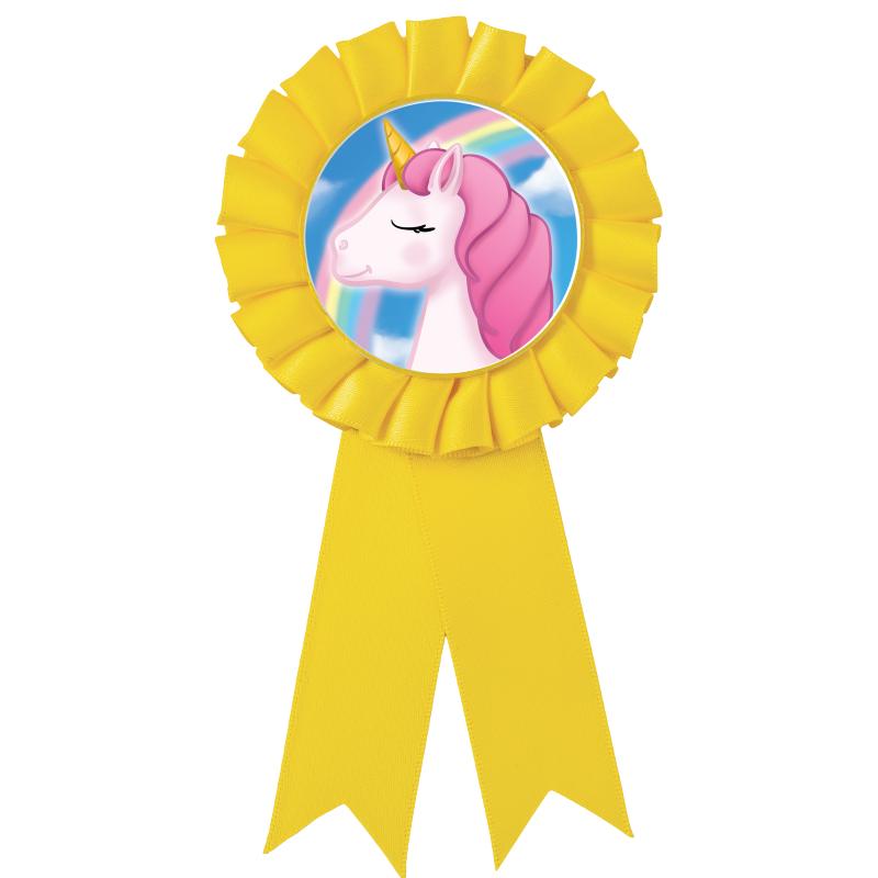 YELLOW MYLAR ROSETTES