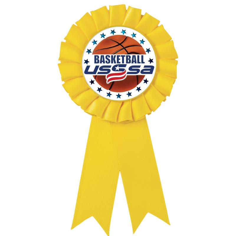 YELLOW MYLAR ROSETTES