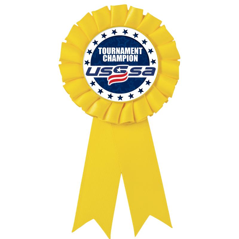 YELLOW MYLAR ROSETTES