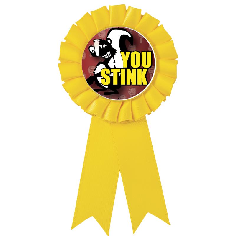 YELLOW MYLAR ROSETTES