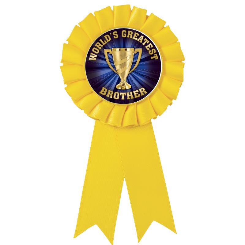 YELLOW MYLAR ROSETTES