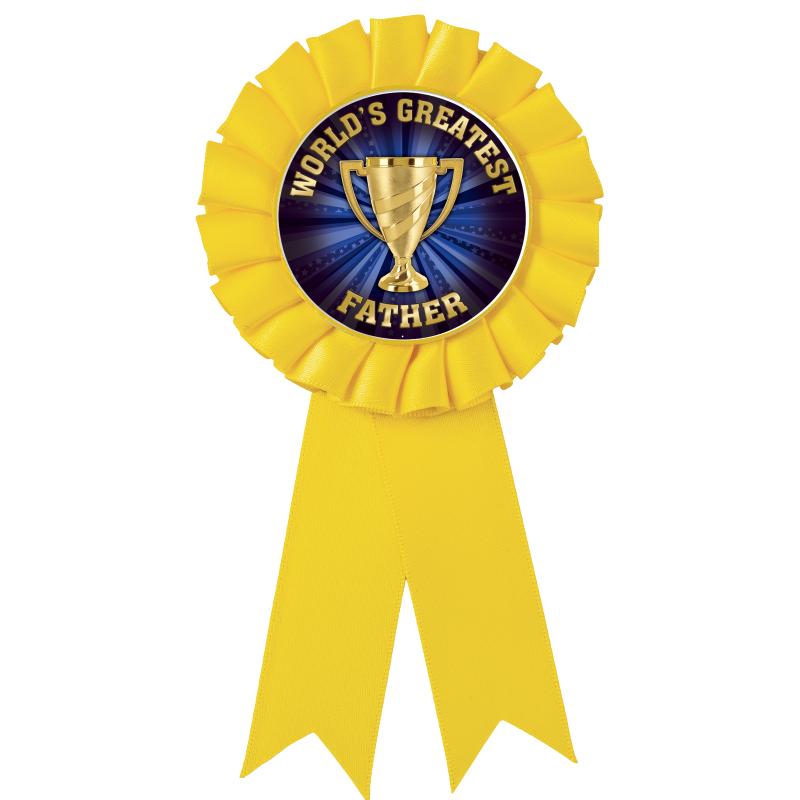 YELLOW MYLAR ROSETTES