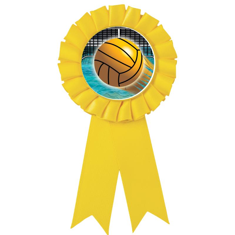 YELLOW MYLAR ROSETTES