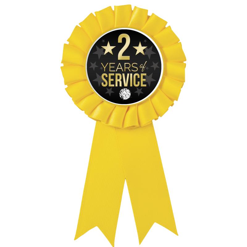 YELLOW MYLAR ROSETTES