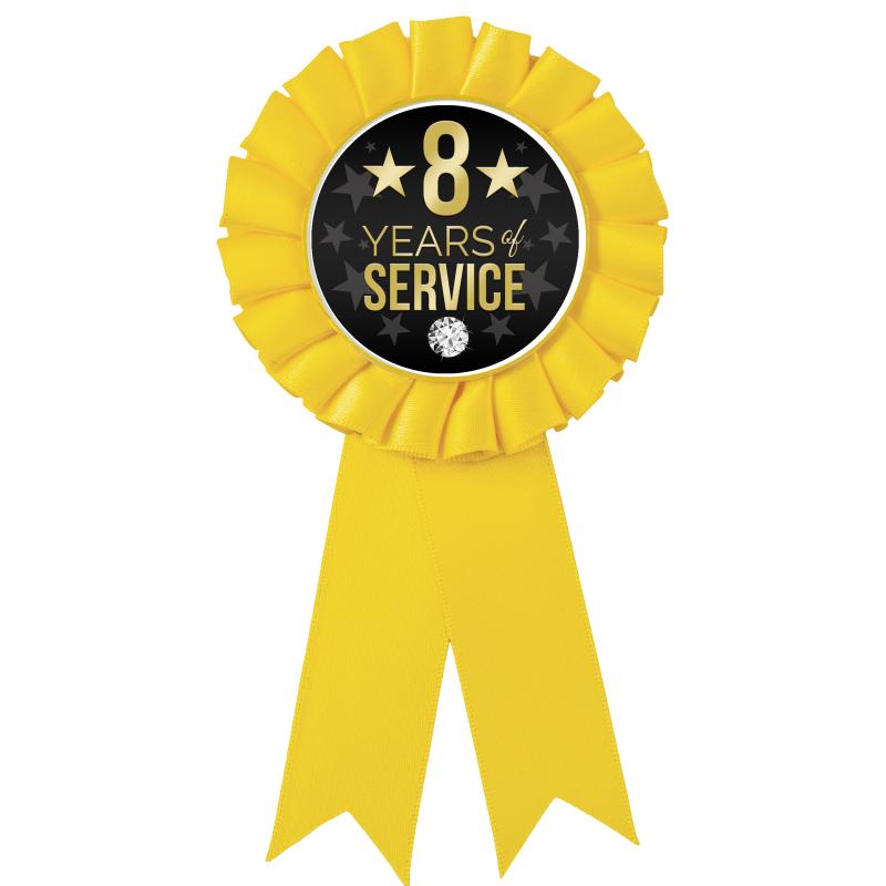 YELLOW MYLAR ROSETTES