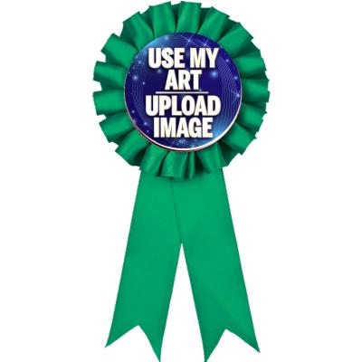 GREEN ROSETTE INSERT RIBBON