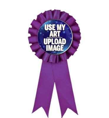 Purple Rosette Ribbon