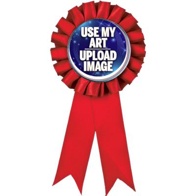 RED ROSETTE INSERT RIBBON