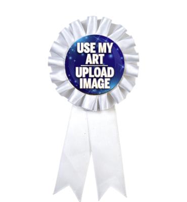 White Rosette Ribbon