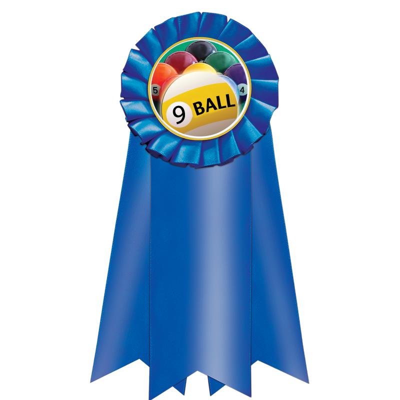 7" JUMBO BLUE MYLAR ROSETTE