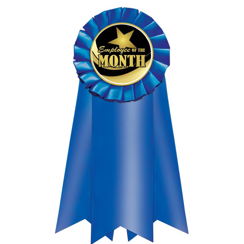 7" JUMBO BLUE MYLAR ROSETTE