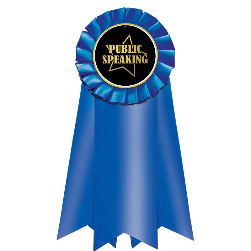 7" JUMBO BLUE MYLAR ROSETTE