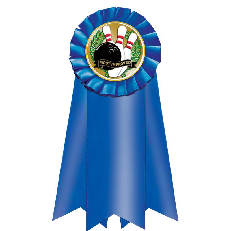 7" JUMBO BLUE MYLAR ROSETTE