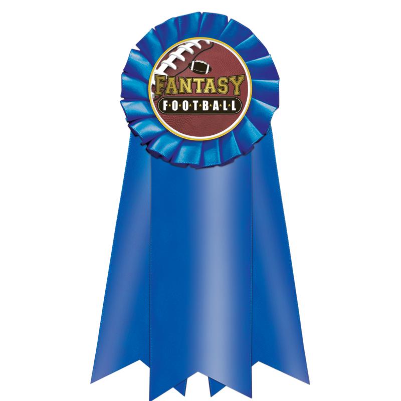 7" JUMBO BLUE MYLAR ROSETTE