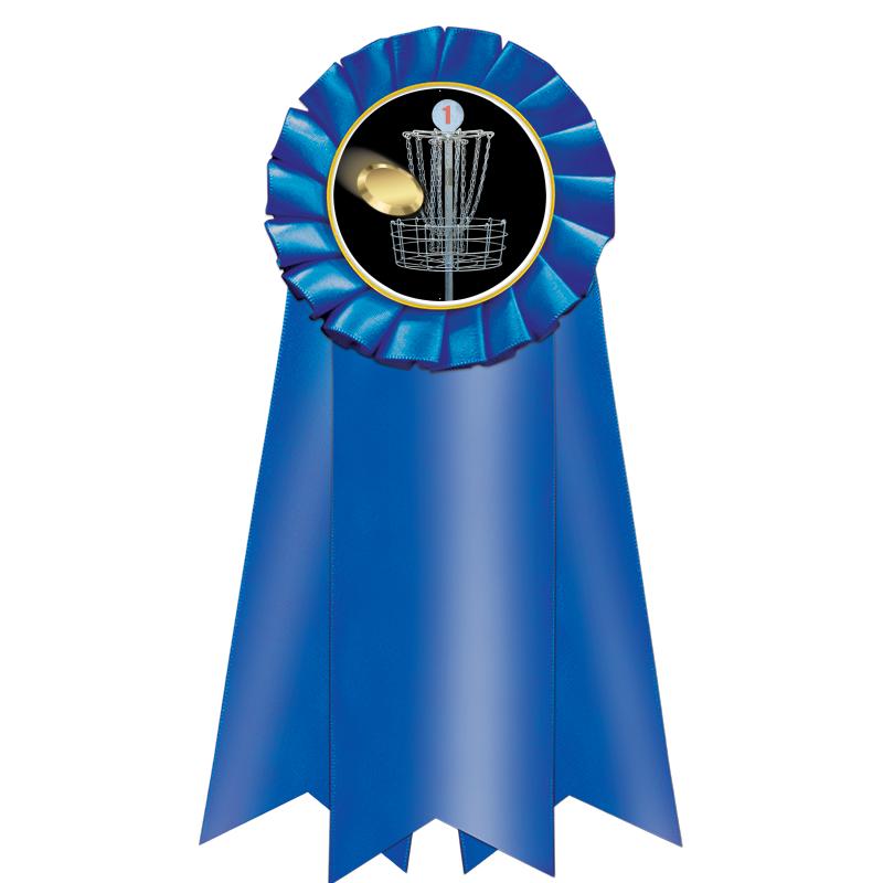 7" JUMBO BLUE MYLAR ROSETTE