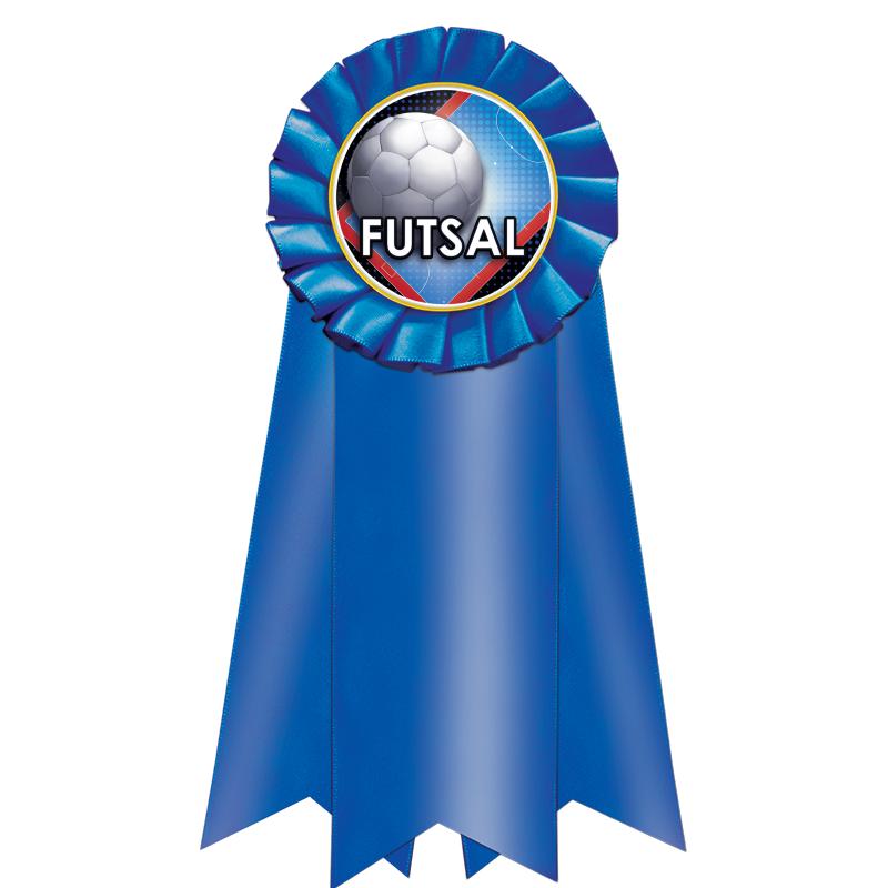 7" JUMBO BLUE MYLAR ROSETTE