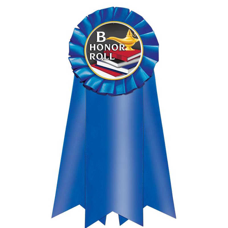 7" JUMBO BLUE MYLAR ROSETTE