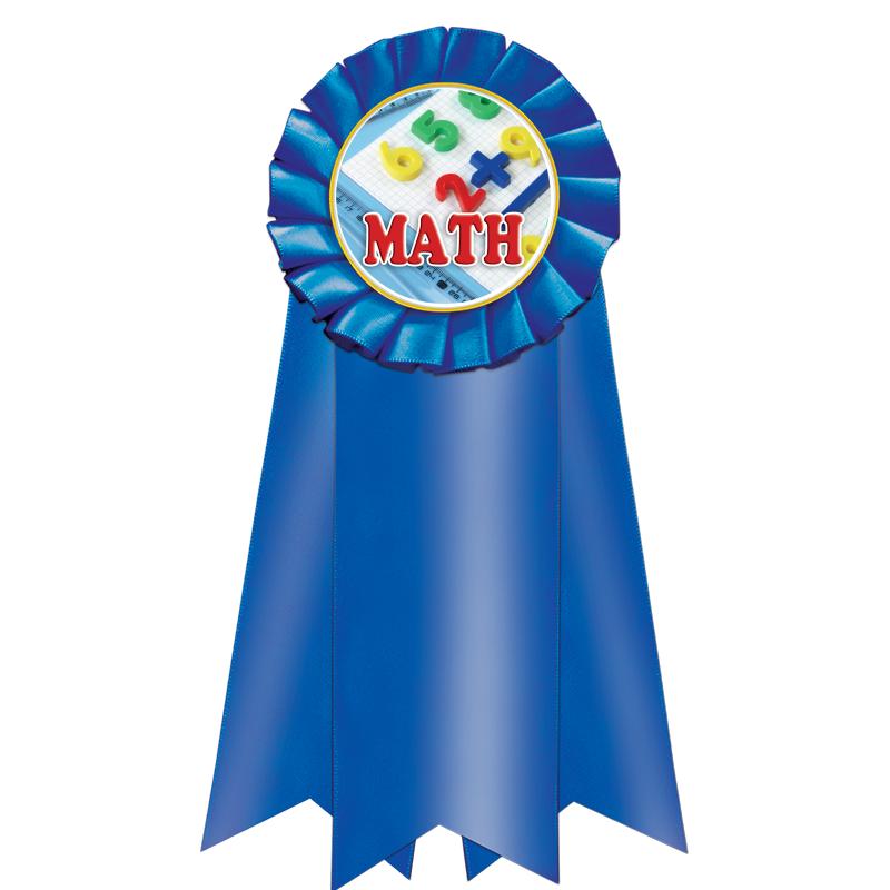 7" JUMBO BLUE MYLAR ROSETTE