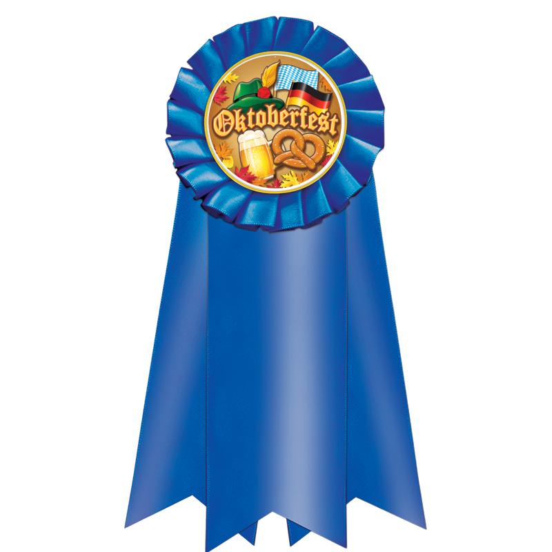 7" JUMBO BLUE MYLAR ROSETTE