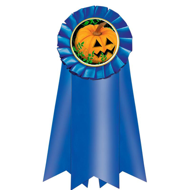 7" JUMBO BLUE MYLAR ROSETTE