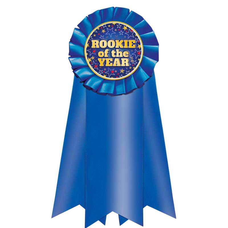 7" JUMBO BLUE MYLAR ROSETTE