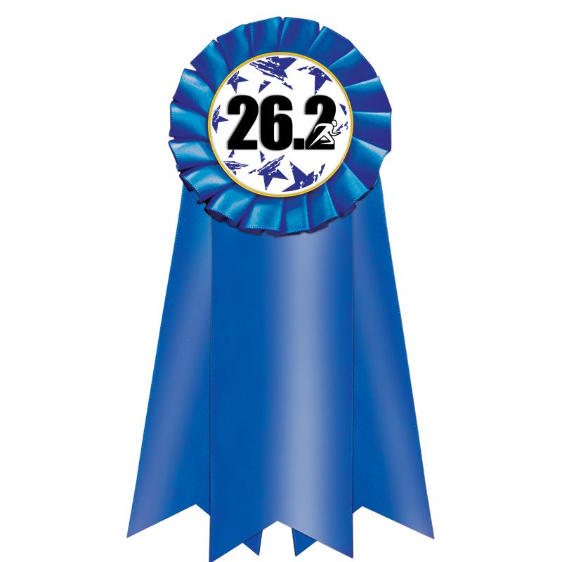 7" JUMBO BLUE MYLAR ROSETTE