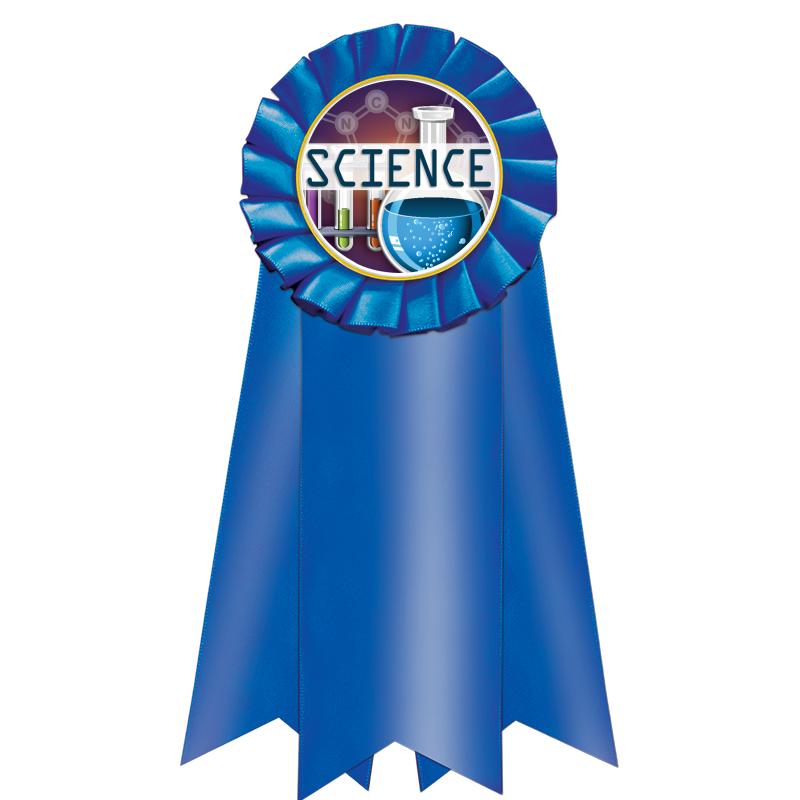 7" JUMBO BLUE MYLAR ROSETTE