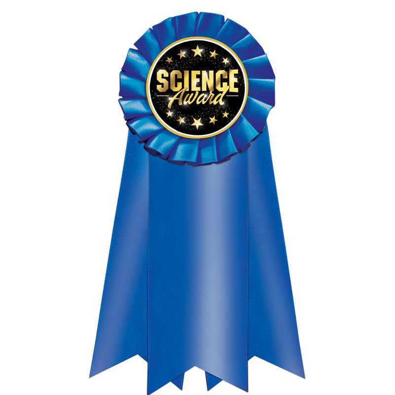 7" JUMBO BLUE MYLAR ROSETTE