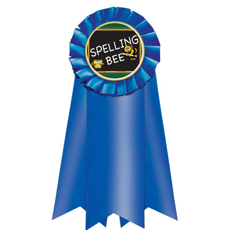 7" JUMBO BLUE MYLAR ROSETTE