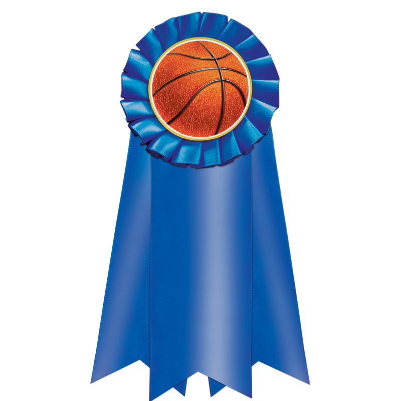 7" JUMBO BLUE MYLAR ROSETTE