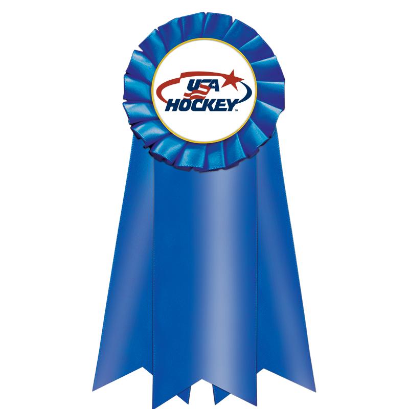 7" JUMBO BLUE MYLAR ROSETTE