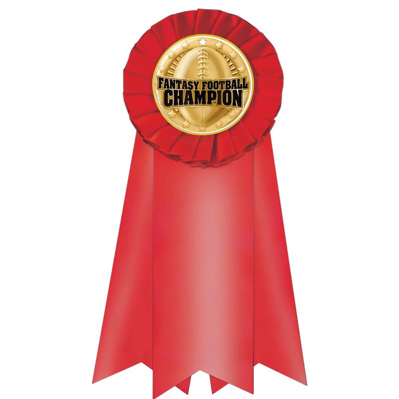 7" JUMBO RED MYLAR ROSETTE