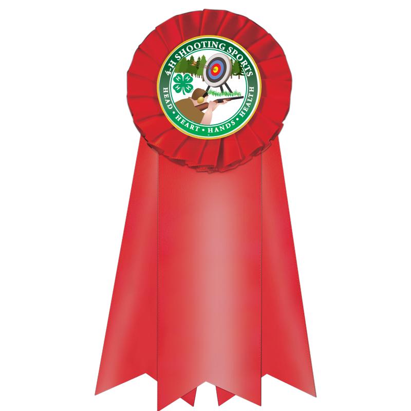 7" JUMBO RED MYLAR ROSETTE