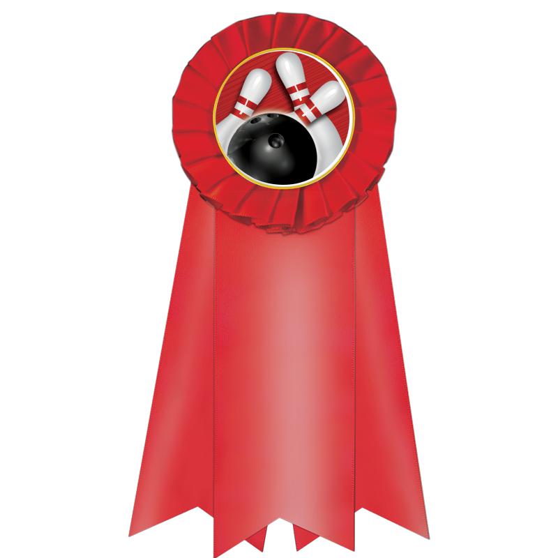 7" JUMBO RED MYLAR ROSETTE