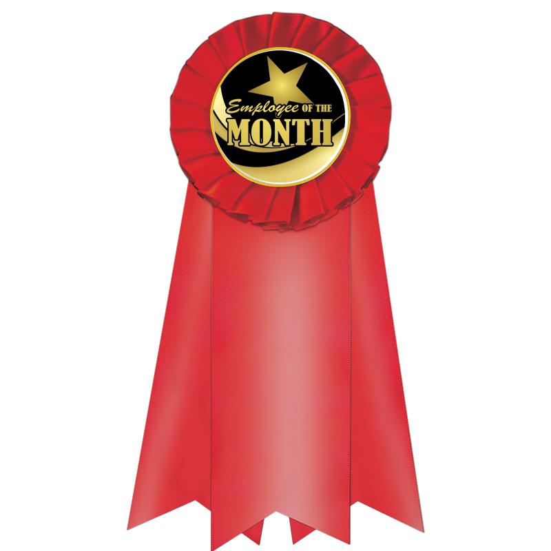 7" JUMBO RED MYLAR ROSETTE