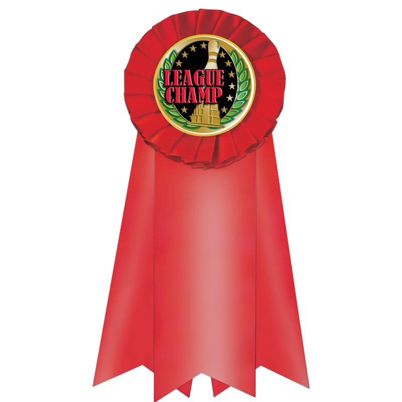 7" JUMBO RED MYLAR ROSETTE