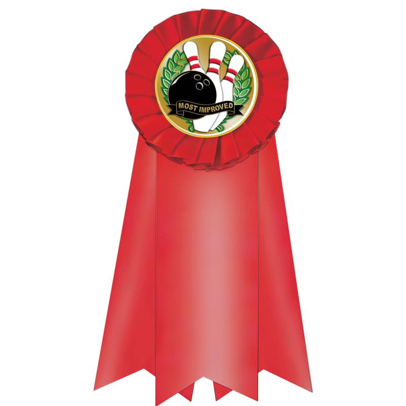 7" JUMBO RED MYLAR ROSETTE