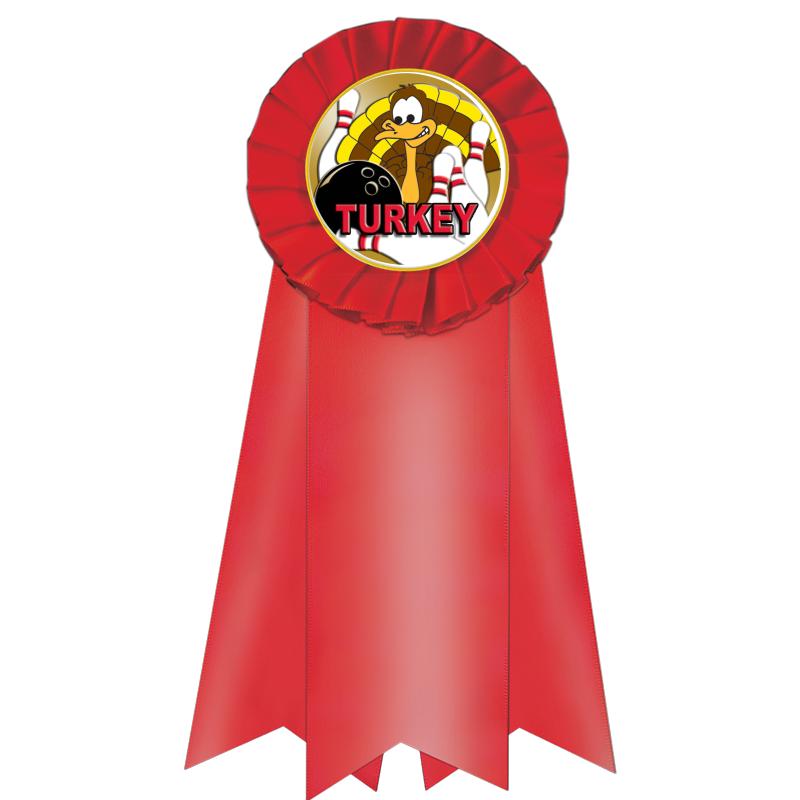 7" JUMBO RED MYLAR ROSETTE