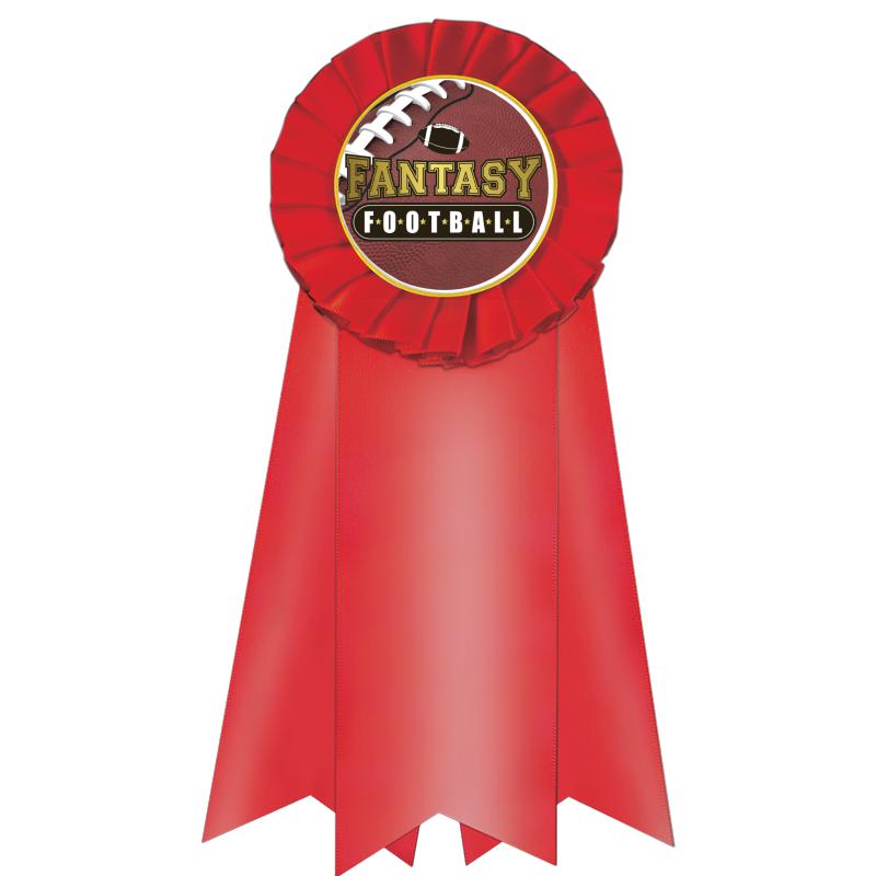 7" JUMBO RED MYLAR ROSETTE